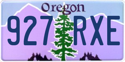 OR license plate 927RXE