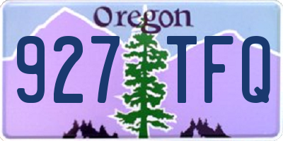 OR license plate 927TFQ