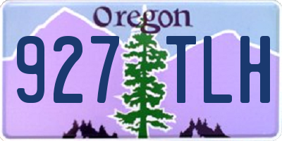 OR license plate 927TLH