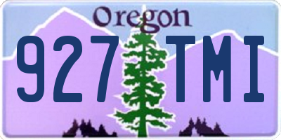 OR license plate 927TMI