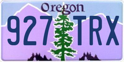 OR license plate 927TRX
