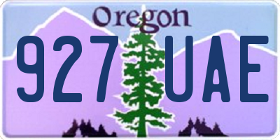OR license plate 927UAE