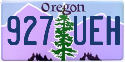 OR license plate 927UEH