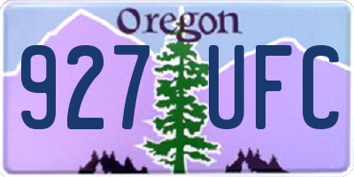 OR license plate 927UFC
