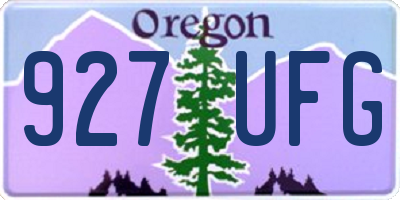 OR license plate 927UFG