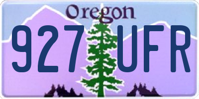 OR license plate 927UFR