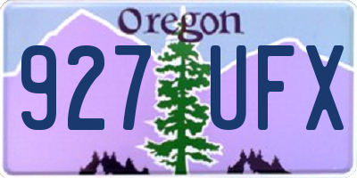 OR license plate 927UFX