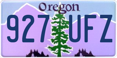 OR license plate 927UFZ