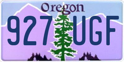 OR license plate 927UGF