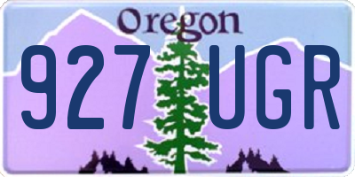 OR license plate 927UGR