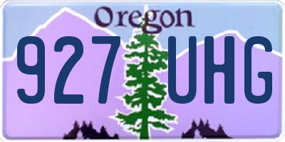 OR license plate 927UHG