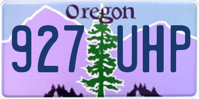 OR license plate 927UHP