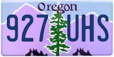 OR license plate 927UHS