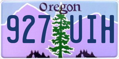 OR license plate 927UIH