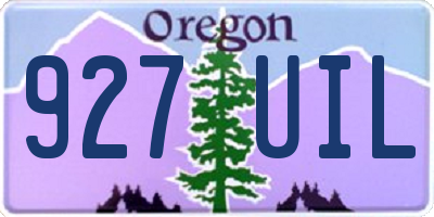 OR license plate 927UIL