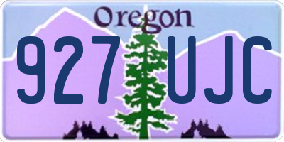 OR license plate 927UJC