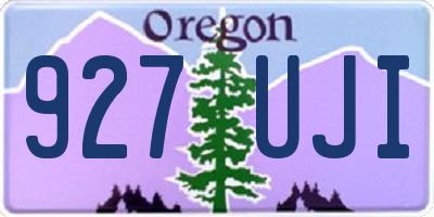OR license plate 927UJI