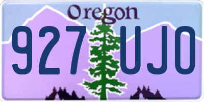 OR license plate 927UJO