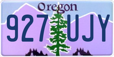 OR license plate 927UJY