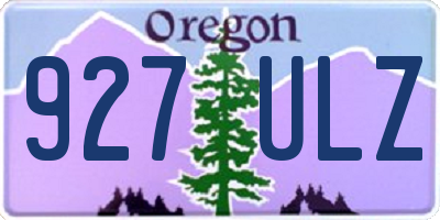 OR license plate 927ULZ