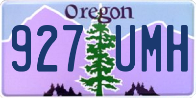 OR license plate 927UMH