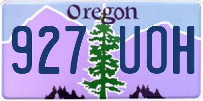 OR license plate 927UOH