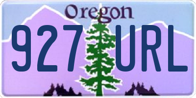 OR license plate 927URL