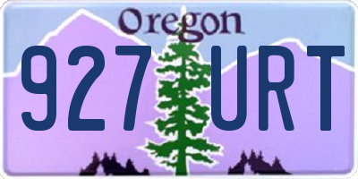 OR license plate 927URT