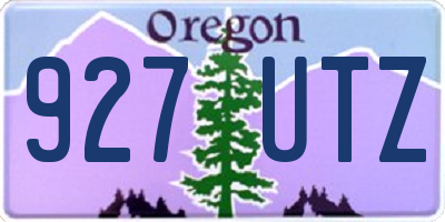 OR license plate 927UTZ