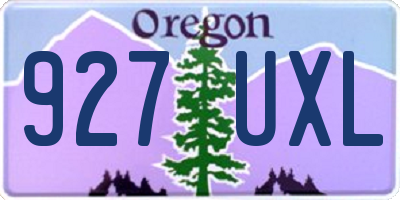 OR license plate 927UXL