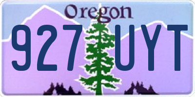 OR license plate 927UYT