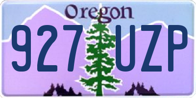 OR license plate 927UZP