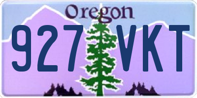 OR license plate 927VKT