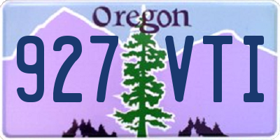 OR license plate 927VTI