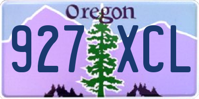 OR license plate 927XCL