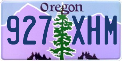 OR license plate 927XHM