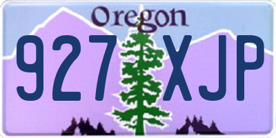 OR license plate 927XJP