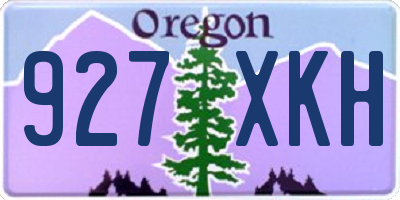 OR license plate 927XKH