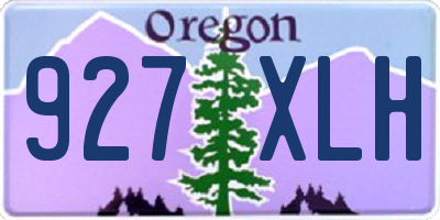 OR license plate 927XLH