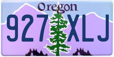 OR license plate 927XLJ