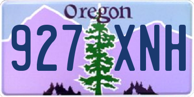 OR license plate 927XNH