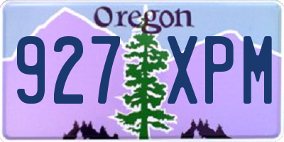 OR license plate 927XPM