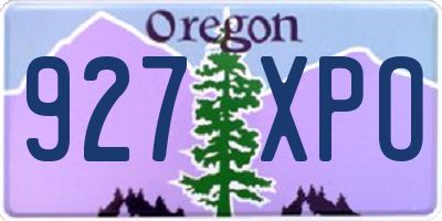 OR license plate 927XPO