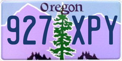 OR license plate 927XPY
