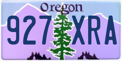 OR license plate 927XRA