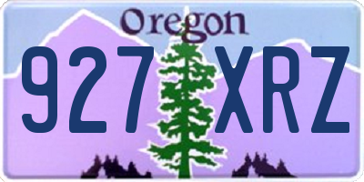 OR license plate 927XRZ