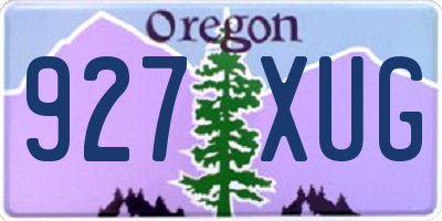 OR license plate 927XUG