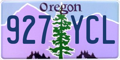 OR license plate 927YCL