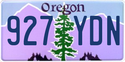 OR license plate 927YDN