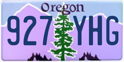 OR license plate 927YHG